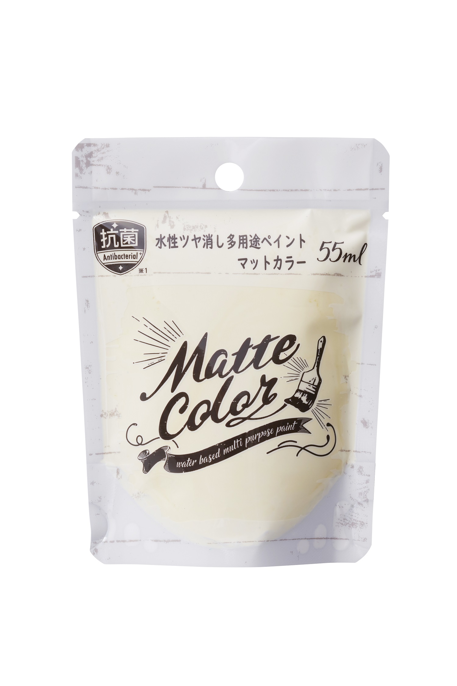 水基多功能油漆哑光颜色55ml象牙白色