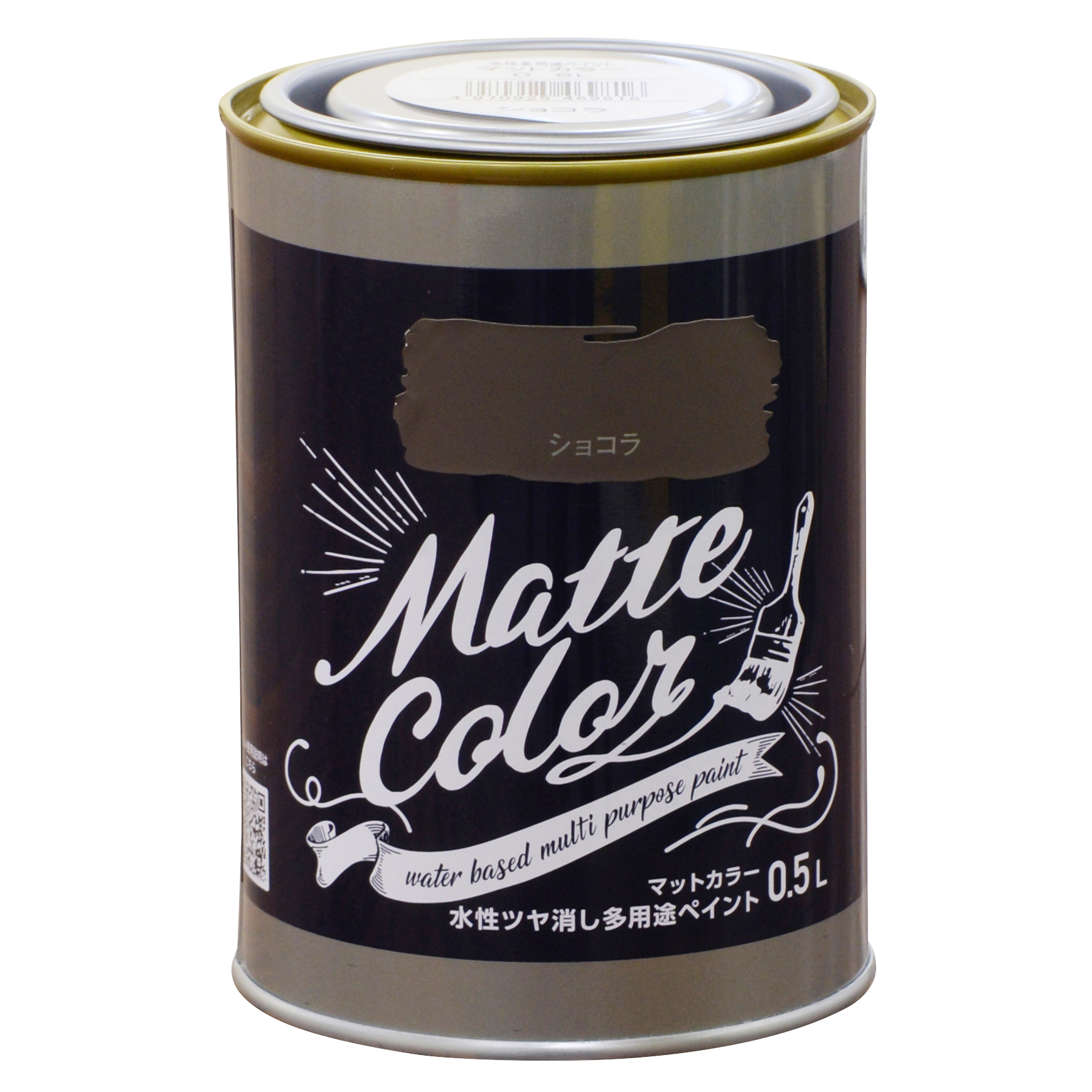 水基多功能油漆哑光颜色0.5L巧克力