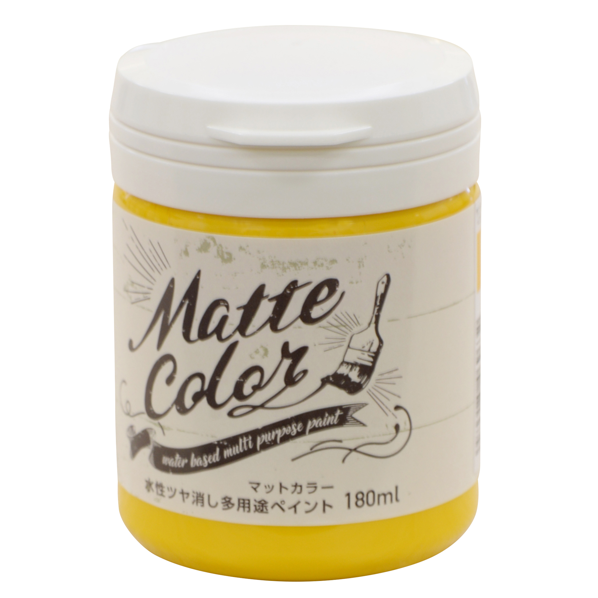 水基多功能油漆哑光颜色180毫升阳光黄色