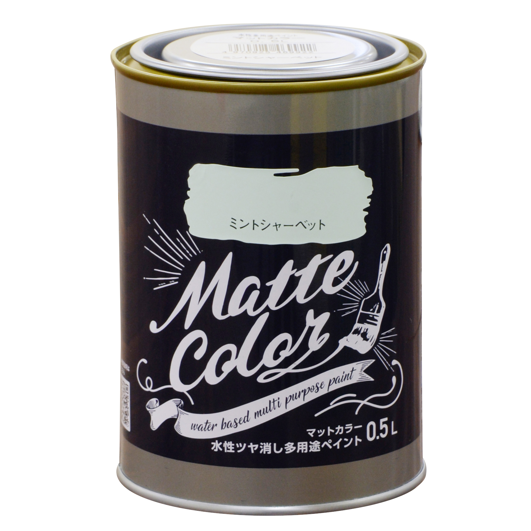 水基多功能油漆哑光颜色0.5L薄荷雪橇