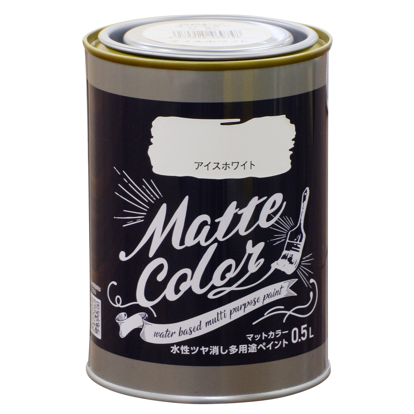 水基多功能油漆哑光颜色0.5l冰白色