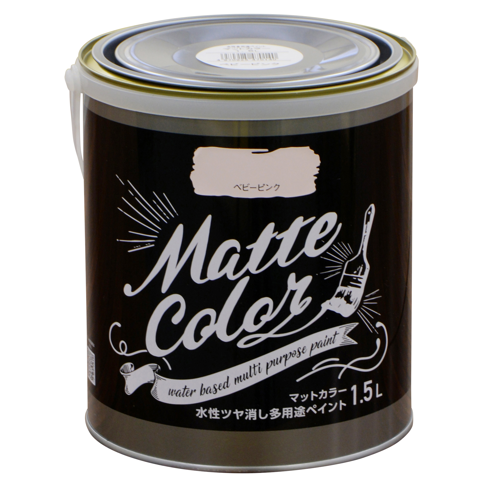 水基多功能油漆哑光颜色1.5l婴儿粉红色