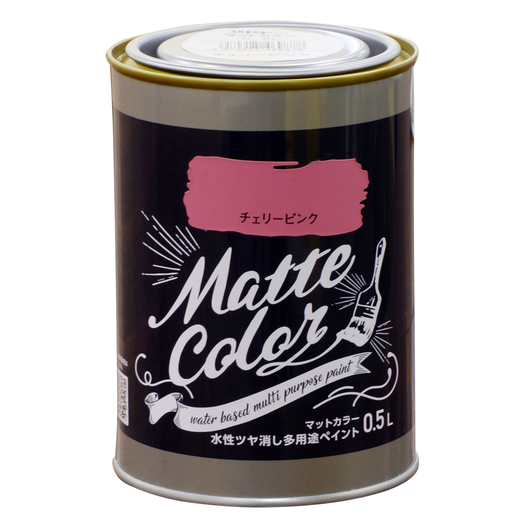 水基多功能油漆哑光颜色0.5L樱桃粉红色