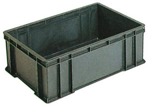 San Eleknar San Bocks＃56B导电PP 658mmx448mmx225mm黑色