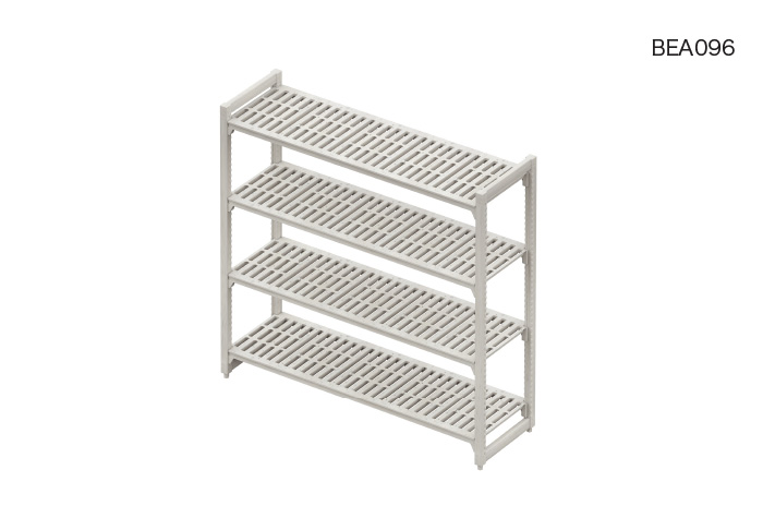 架子类型P 4层网格完全套件H1500 X W1500 X D450（BEA096）