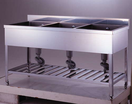 不锈钢水槽三 - 巴辛型（240D）SUS430 1800 x 600 x 800hmm