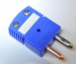 欧米茄热电偶标准连接器（雄性）T型（蓝色）OSTW-T-M 100 PC 28196